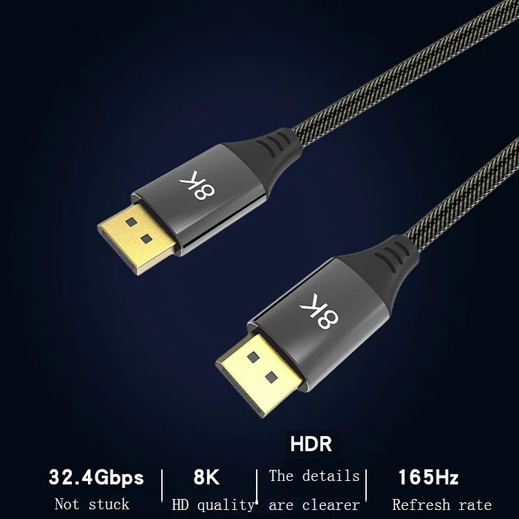 0.5m DP1.4 Version 8K DisplayPort Male to Male Computer Monitor HD Cable - Image 6