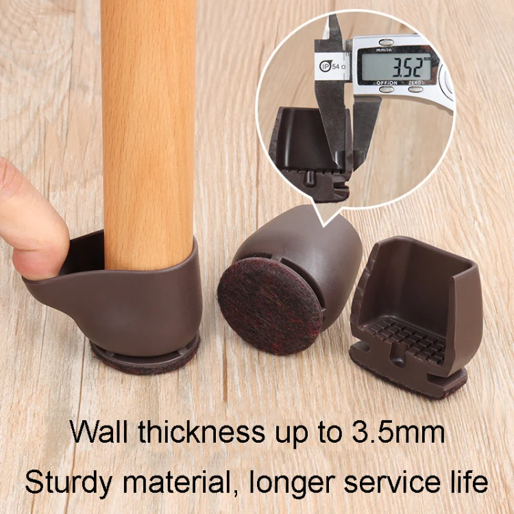 0.75 inch 8pcs /Set 15 Degree Tilt Table And Chair Feet One-Piece Shock-Absorbing Protective Cover For Chairs(Round) - Image 10