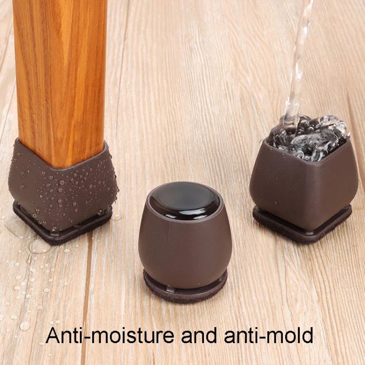 0.75 inch 8pcs /Set 15 Degree Tilt Table And Chair Feet One-Piece Shock-Absorbing Protective Cover For Chairs(Round) - Image 8