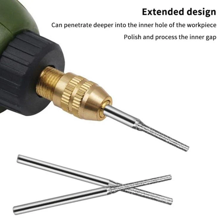 1.5mm Carborundum Drill Bit Jade Emerald Agate Drill Bit Extended Diamond Grinding Bit - Image 7