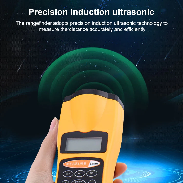 1.8 inch LCD Ultrasonic Distance Measurer With Red Laser Point, CP-3007 (1.5-60 feet) - Image 7