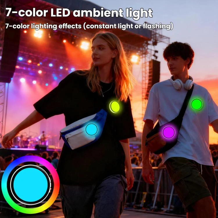 1.85 inch HD Touchscreen Dynamic App Bluetooth Anime Badge Display(Light Purple) - Image 7