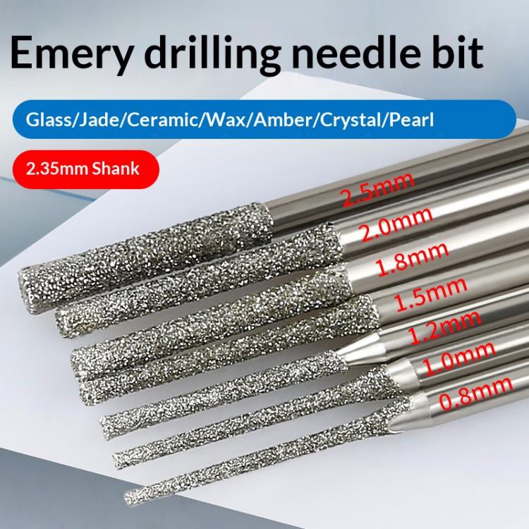 1.8mm Carborundum Drill Bit Jade Emerald Agate Drill Bit Extended Diamond Grinding Bit - Image 3