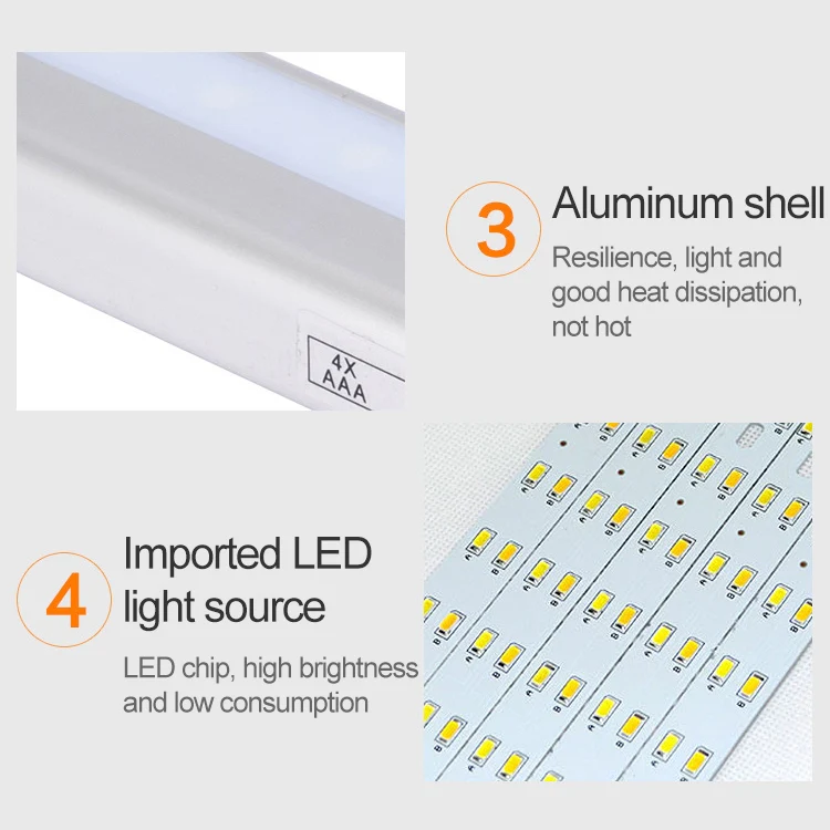 1.8W 10 LEDs White Light Wide Screen Intelligent Human Body Sensor Light LED Corridor Cabinet Light, Battery Version - Image 5