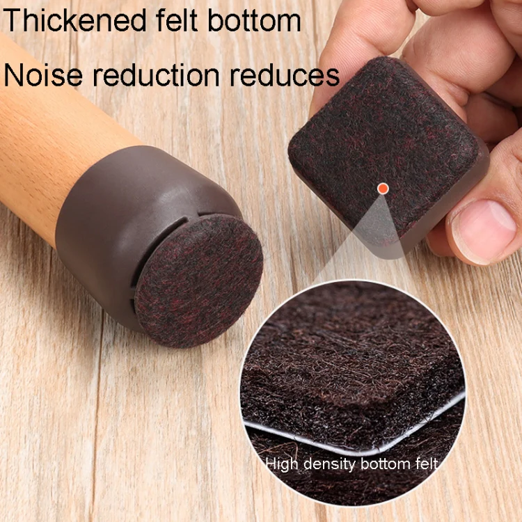 1 inch 8pcs /Set 15 Degree Tilt Table And Chair Feet One-Piece Shock-Absorbing Protective Cover For Chairs(Round) - Image 6