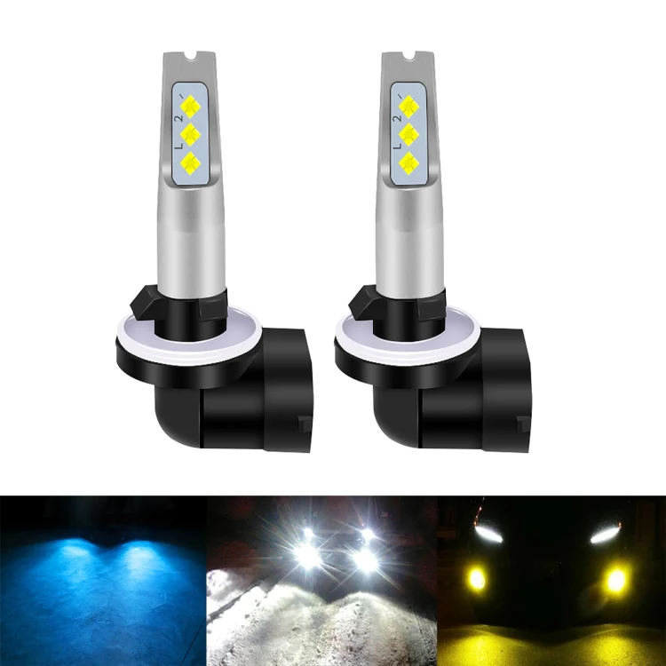 1 Pair 881 DC 12V-24V 12W 1800LM Car LED Fog Light(White Light) - Image 2