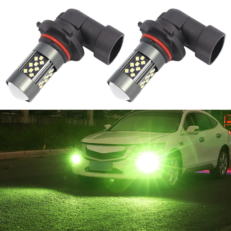 1 Pair 9005 12V 7W Strobe Car LED Fog Light(Lime Light)