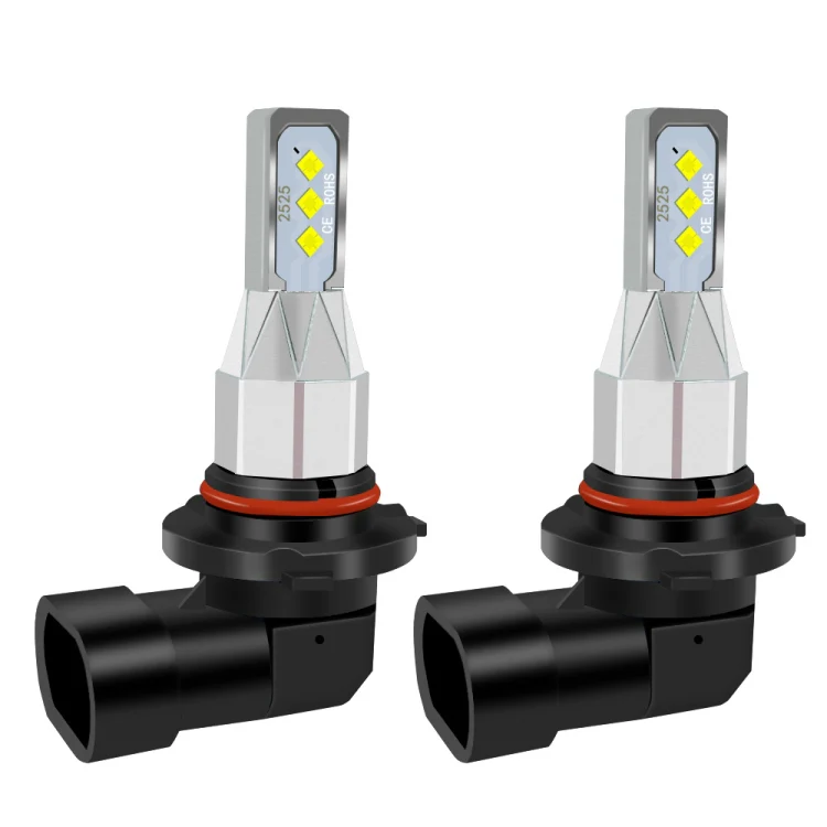 1 Pair 9006 DC 12V-24V 12W 1800LM Car LED Fog Light(White Light)