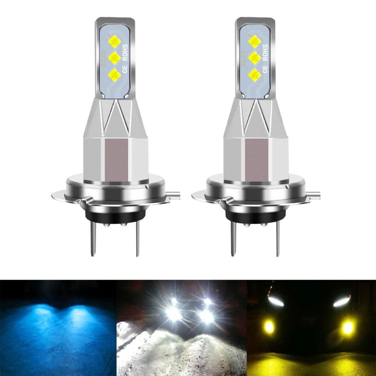 1 Pair H7 DC 12V-24V 12W 1800LM Car LED Fog Light(White Light) - Image 2