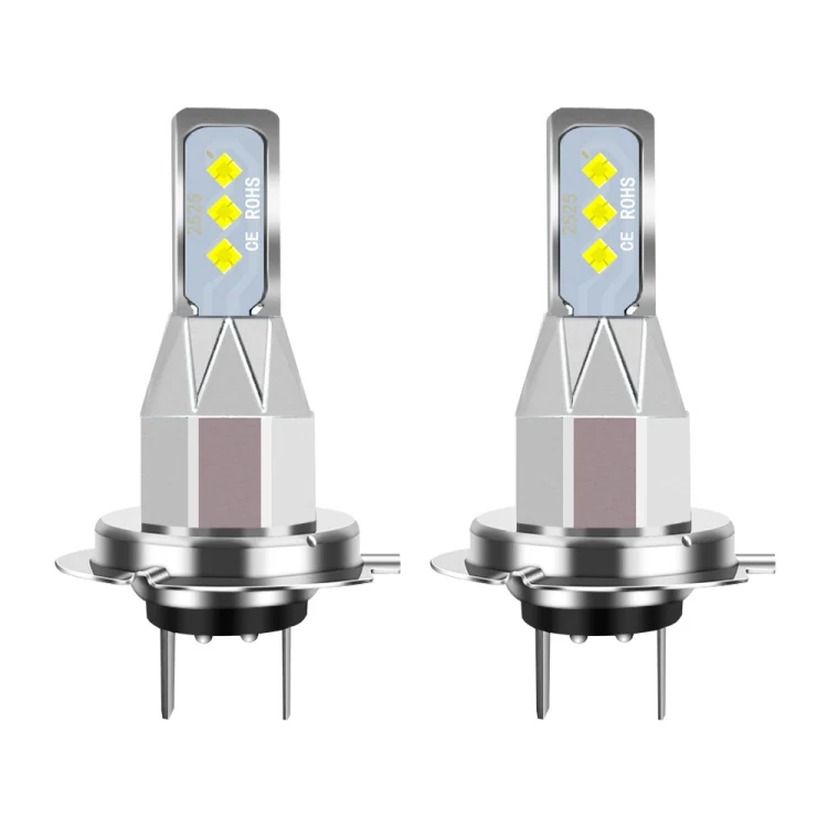 1 Pair H7 DC 12V-24V 12W 1800LM Car LED Fog Light(Yellow Light)