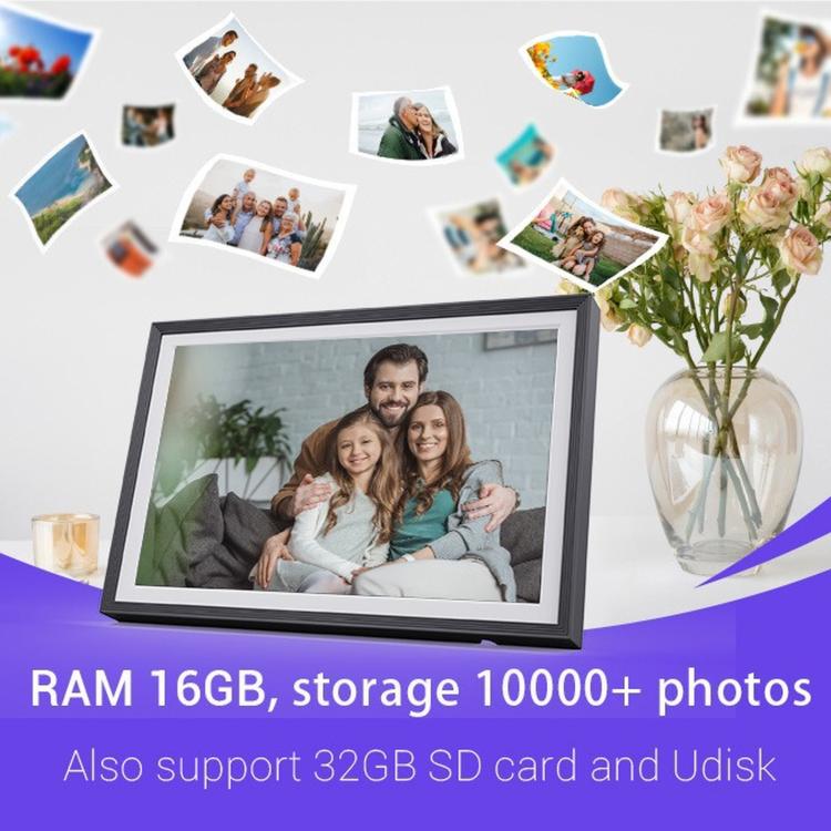 10.1 Inch Uhale Smart Cloud Photo Frame WiFi Mobile Photo Transfer Touchscreen Digital Signage AU Plug(Black 32GB) - Image 7