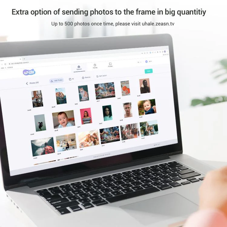 10.1 Inch Uhale Smart Cloud Photo Frame WiFi Mobile Photo Transfer Touchscreen Digital Signage AU Plug(Walnut Brown 32GB) - Image 9