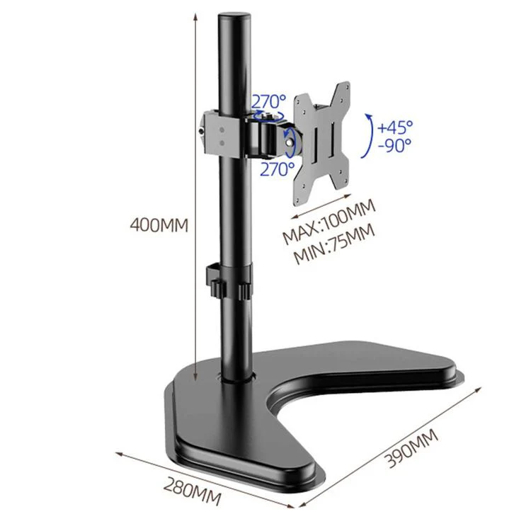 10-32 Inch Computer Monitor Desktop Cantilever Arm With Thickened Metal Bracket(ZX-MT010V) - Image 3