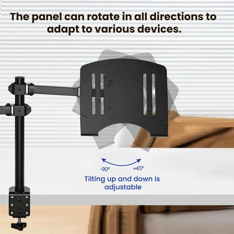 10-32 Inch Desktop Monitor Cantilever Lifting And Rotating Tray Stand(ZX-MT025S) - Image 5