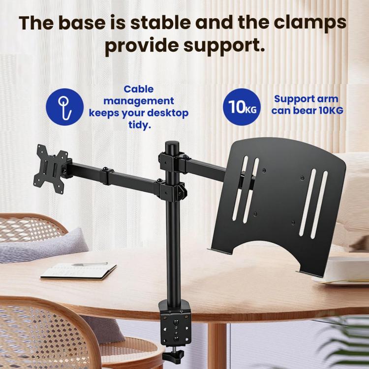 10-32 Inch Desktop Monitor Cantilever Lifting And Rotating Tray Stand(ZX-MT025S) - Image 8