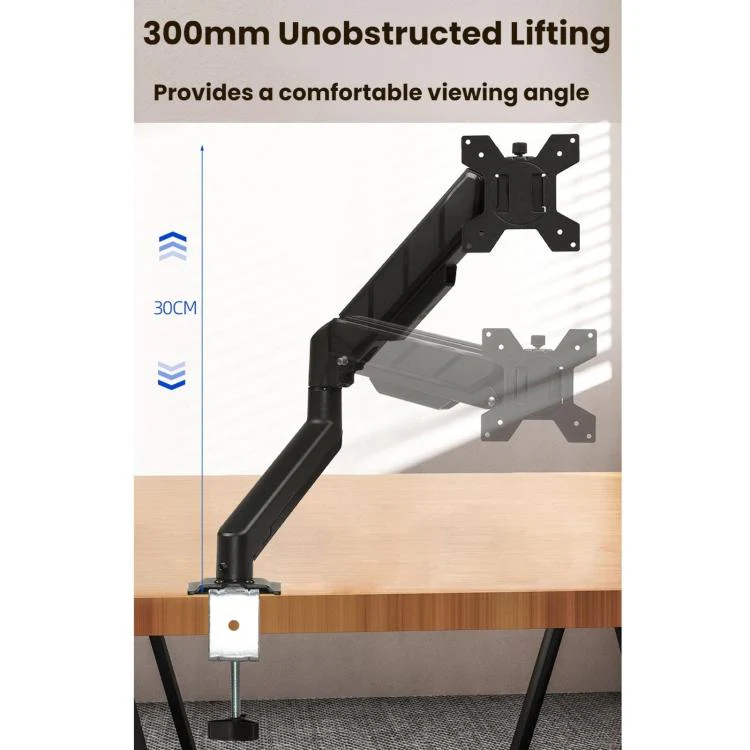10-32 Inch Monitor Cylinder Spring Cantilever Desktop Height-Adjustable Bracket(DY-01) - Image 6