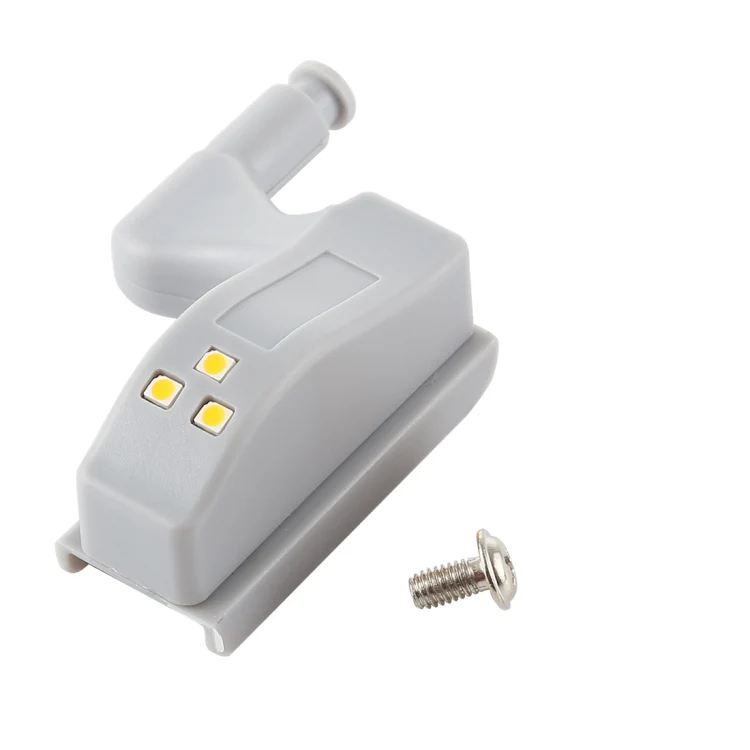 10 PCS 0.3W Universal Inner Hinge LED Sensor lamp Cupboard 3 LEDs Night light Auto ON/OFF Bulb(Warm White) - Image 4