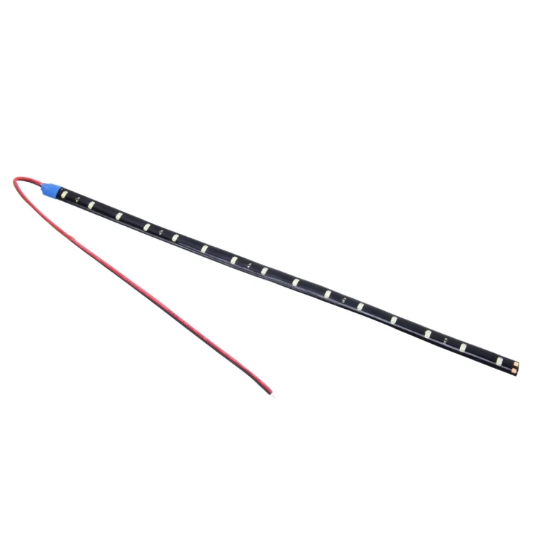 10 PCS 30cm 15 LED Waterproof Flexible Car Strip Light, DC 12V(Red Light) - Image 2
