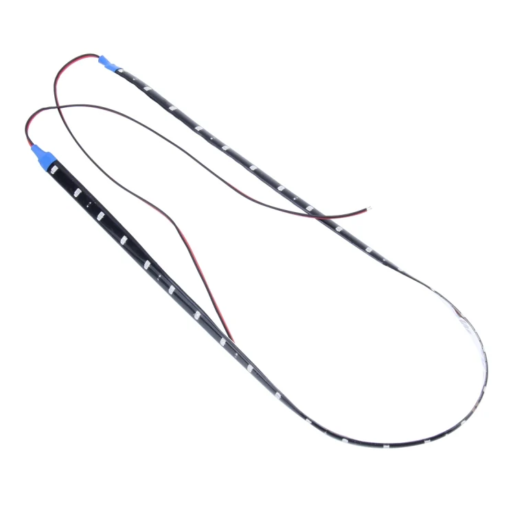 10 PCS 60cm 30 LED Waterproof Flexible Car Strip Light, DC 12V(Purple Light) - Image 2