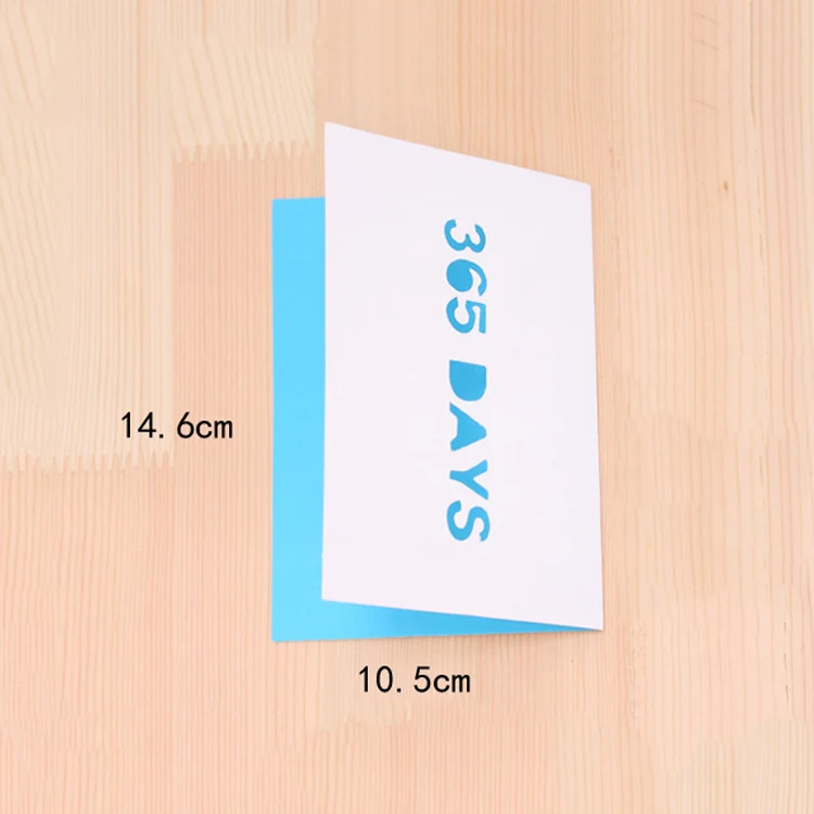 10 PCS A-035 Large Hollow Letters Holiday Greeting Card(Smile) - Image 3