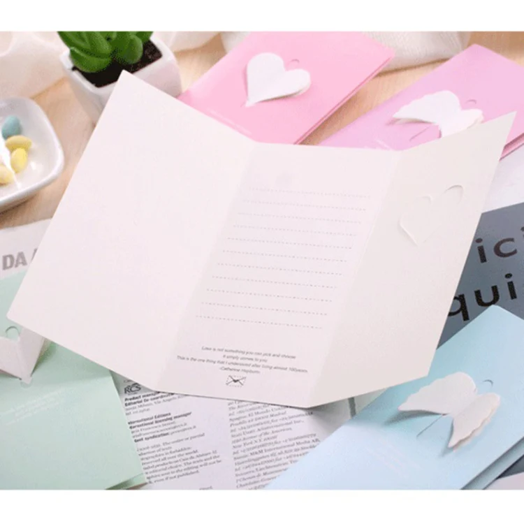 10 PCS A-330 Stereo Hollow Greeting Card(Pink Bow) - Image 5