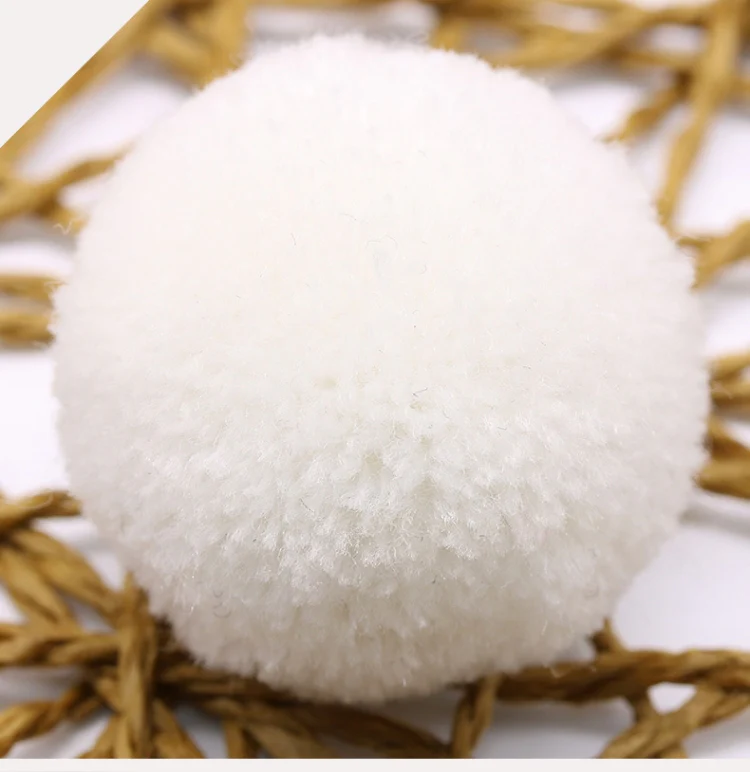 10 PCS Candy Color Toy Ball Decoration Fur Ball(White) - Image 2