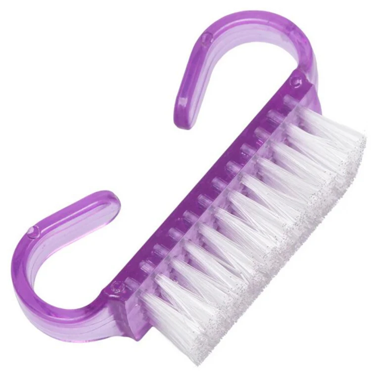 10 PCS Cleaning Brush Tools Nail Art Care Manicure Pedicure Remove Dust Small Angle Clean Brushes(Purple) - Image 2