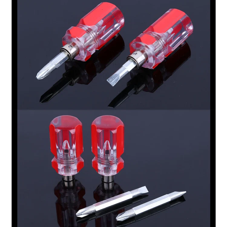 10 PCS Mini Eleven-Shaped Dual-Use Screwdriver With Transparent Crystal Handle(Crystal Dual-use Robe) - Image 4
