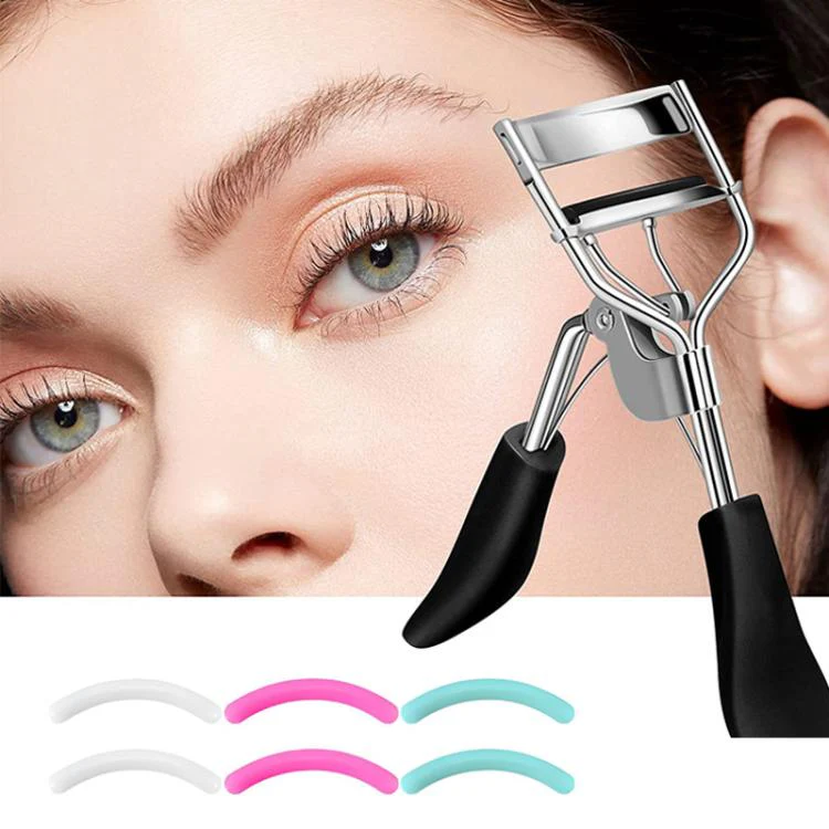 100pcs /Box Eyelash Curler Refill Pads Universal Eye Lash Curler Replacement Rubber Pads(Deep Purple) - Image 2