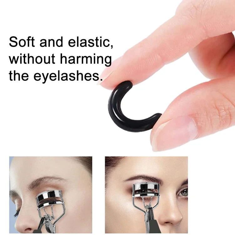 100pcs /Box Eyelash Curler Refill Pads Universal Eye Lash Curler Replacement Rubber Pads(Deep Purple) - Image 5
