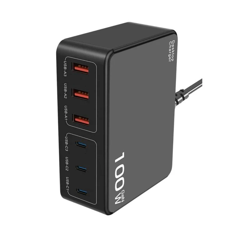100W High-Power PD Fast Charging USB Multi-Port Charger(US Plug) - Image 2