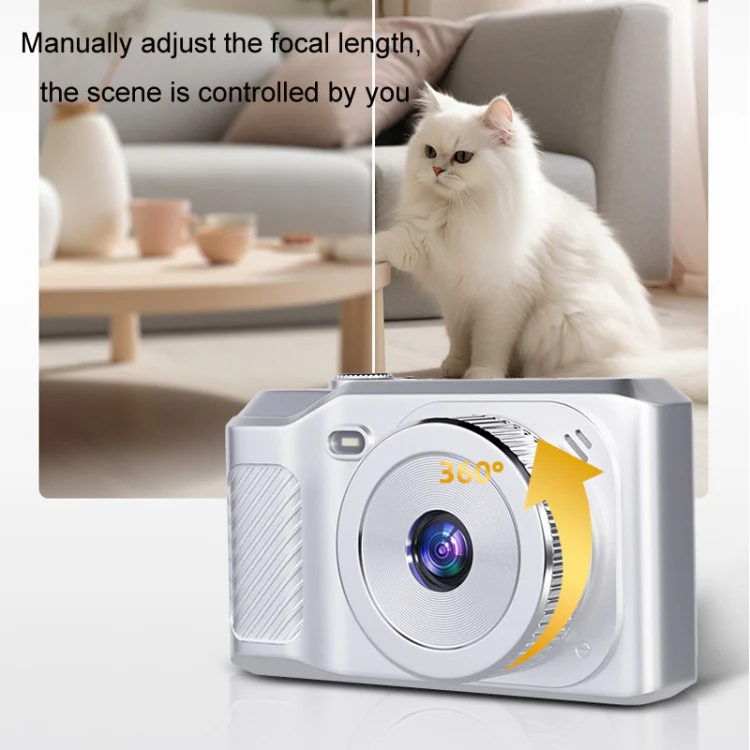 1080P HD Student Retro Digital Card Camera, Color: White - Image 7