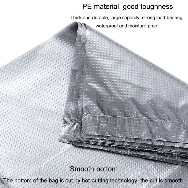 10pcs 75x110cm PE Large-capacity Moving Packing Bags Thickened Quilt Luggage Storage Bags - Image 4
