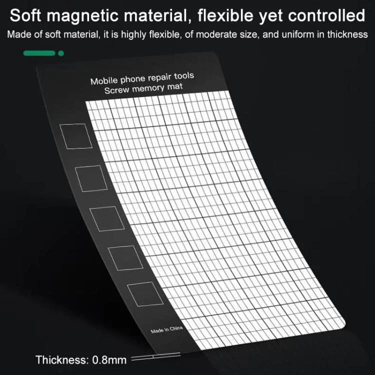 10pcs Anti-Loss Magnetic Screw Mat, Size:14.5 x 4.5cm - Image 7