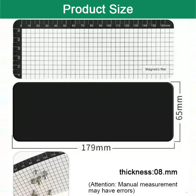 10pcs Anti-Loss Magnetic Screw Mat, Size:17.9 x 6.5cm - Image 2