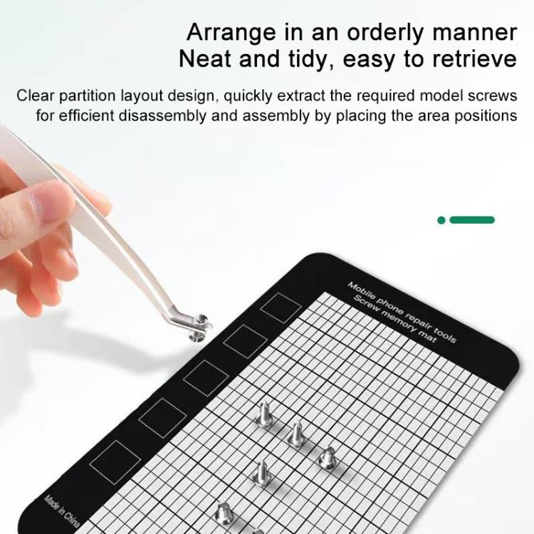 10pcs Anti-Loss Magnetic Screw Mat, Size:17.9 x 6.5cm - Image 3