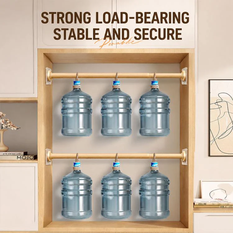 10pcs Drill-free Telescopic Rods Adhesive Hook Holder within 4.5 cm(Transparent) - Image 7