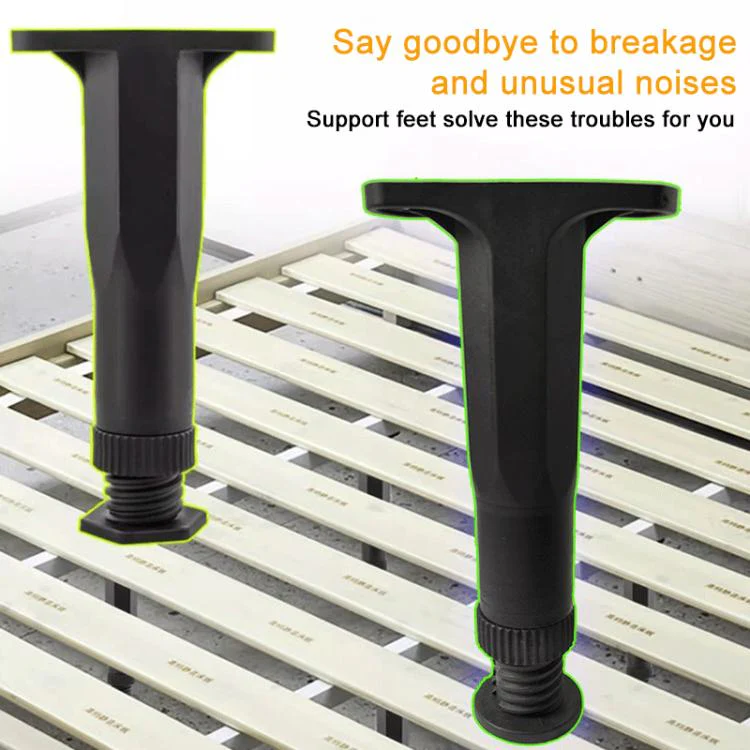 10pcs/Pack 9-16cm Adjustable Height Furniture Plastic Support Feet Bed Frame Crossbeam Support Brackets(Black) - Image 5