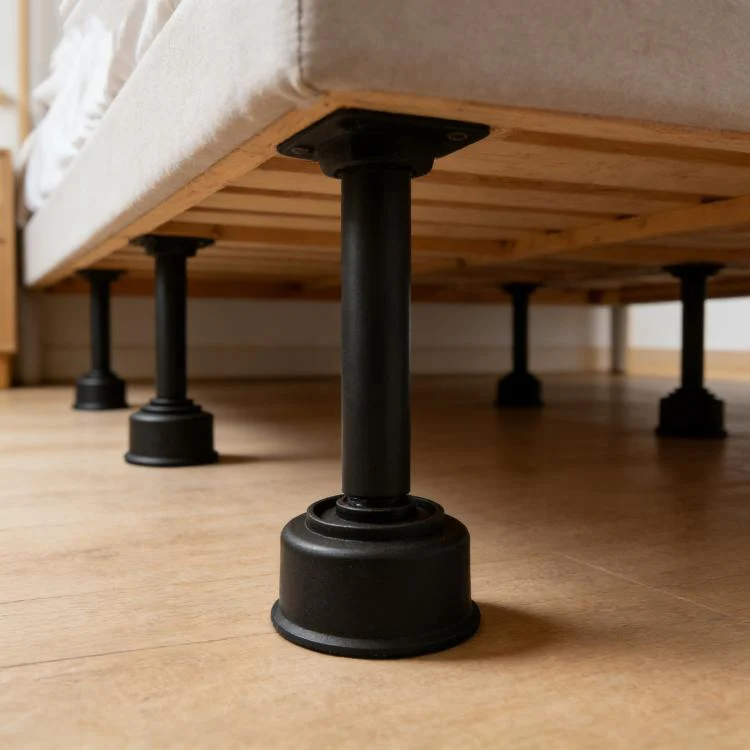 10pcs/Pack Furniture Plastic Support Feet Bed Frame Crossbeam Support Brackets, Size Height:2.5cm(Black) - Image 5