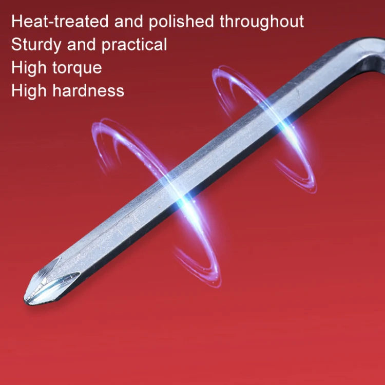 10pcs Screwdriver Hexagonal Wrench Scooter Repair Tools Cross Bit, Specification:4mm, Material:45 Steel - Image 5