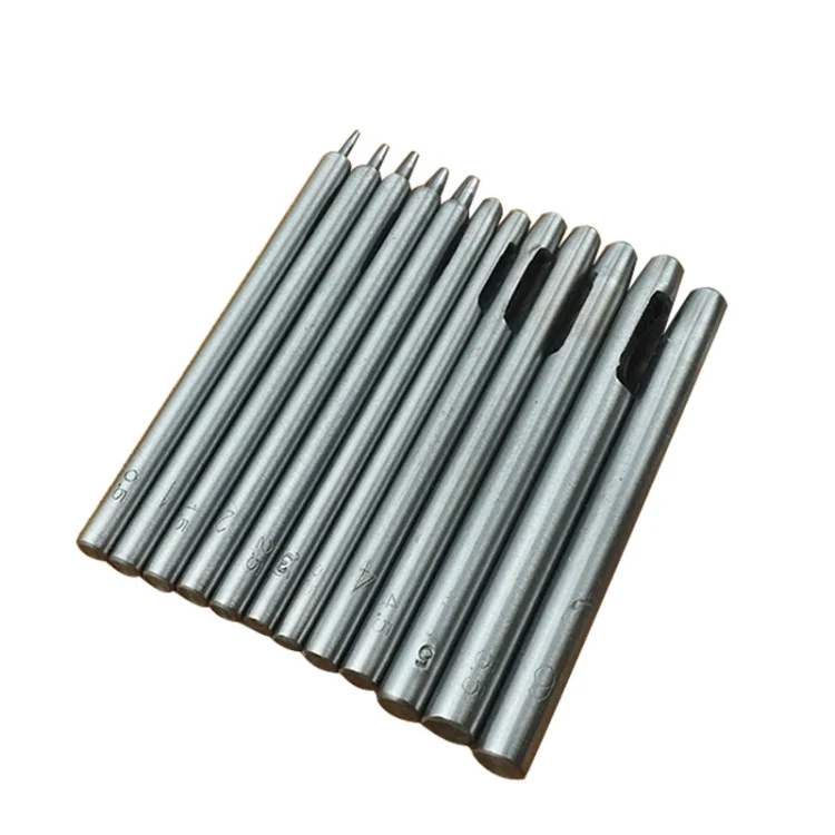 10pcs/set Round Punching Belt Punch Set DIY Leather Tool Belt Rush - Image 2