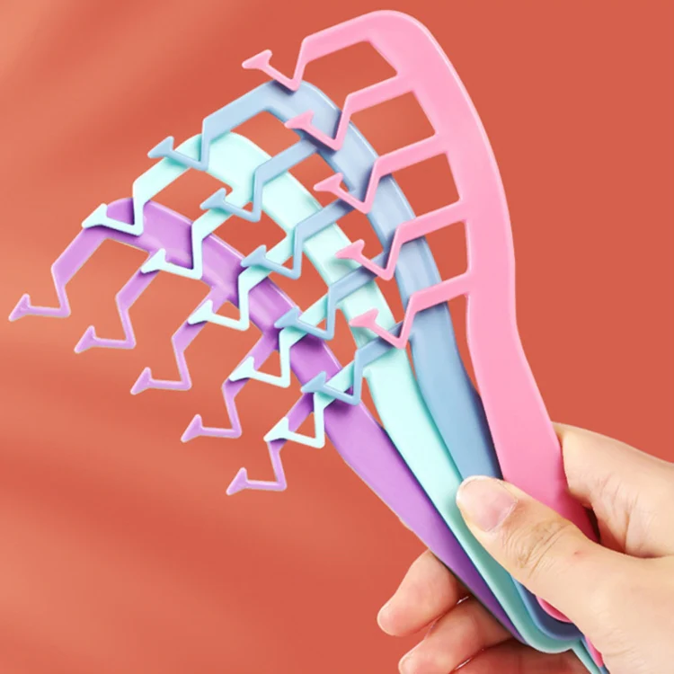10pcs Z Shape Hair Combs Portable Hair Styling Tool(Pink) - Image 5
