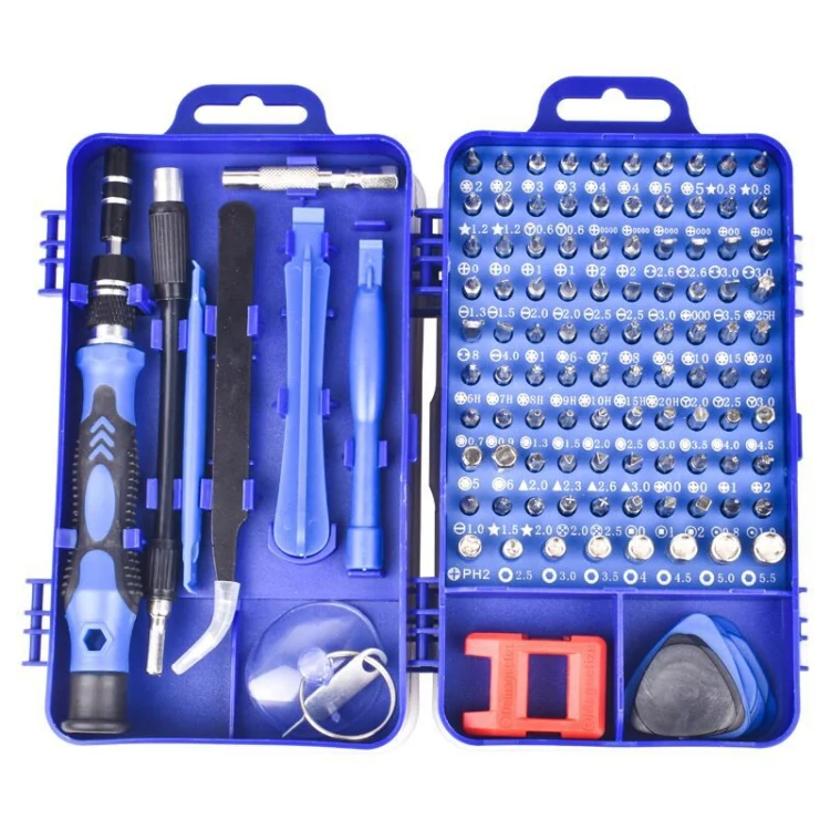110 in 1 Magnetic Plum Screwdriver Mobile Phone Disassembly Repair Tool(Blue) - Image 2