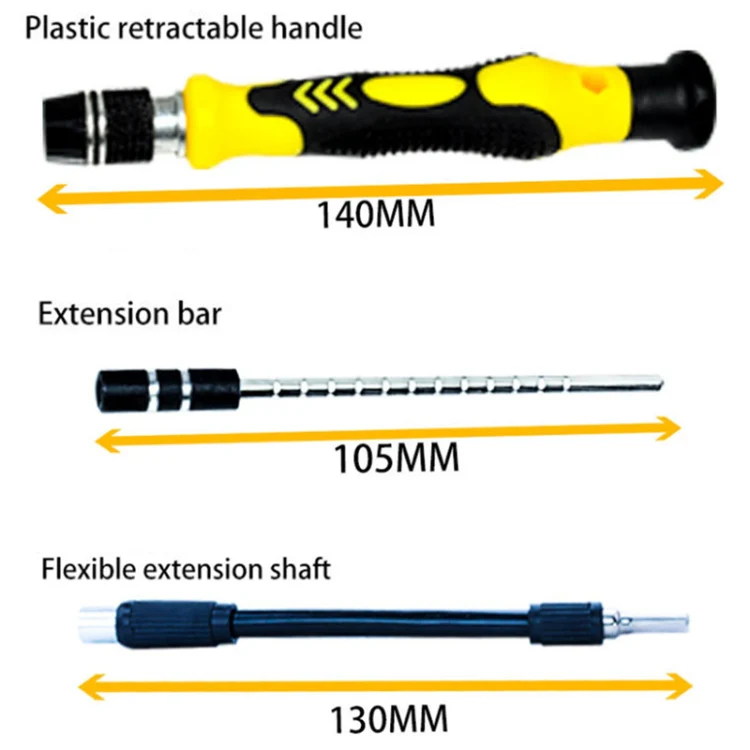 110 in 1 Magnetic Plum Screwdriver Mobile Phone Disassembly Repair Tool(Dark Gray+Red) - Image 4