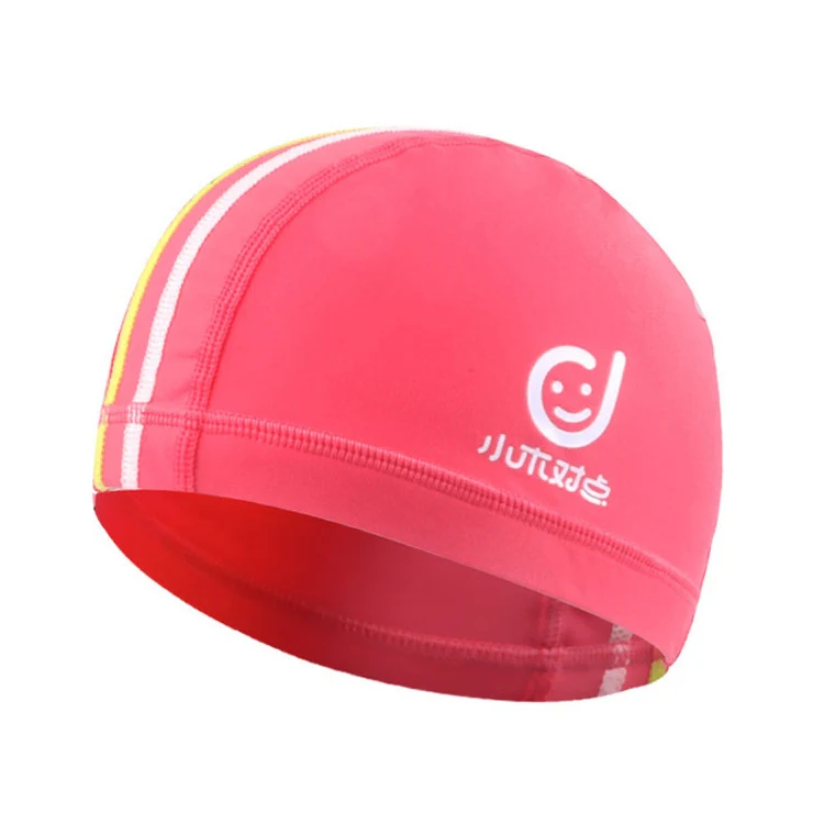 1101 Middle Age Children Deepen Summer Sun Protection Swimming Caps(Pink) - Image 2