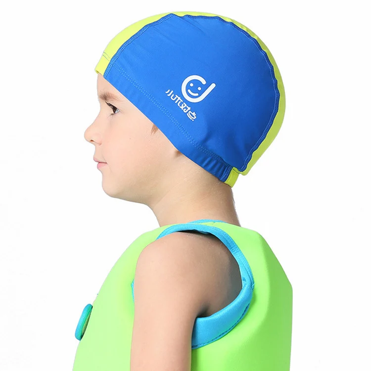 1101 Middle Age Children Deepen Summer Sun Protection Swimming Caps(Rose Red) - Image 3