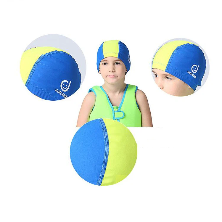 1101 Middle Age Children Deepen Summer Sun Protection Swimming Caps(Rose Red) - Image 6