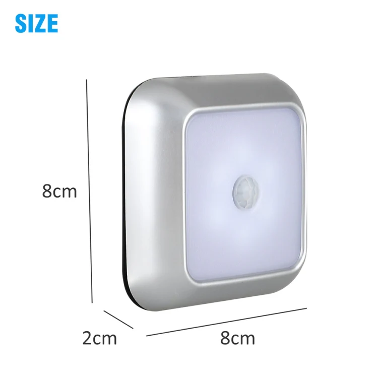 1143 Human Body Sensation Night Light Smart Home Sensing Lights, Light color: White Shell White Light - Image 3
