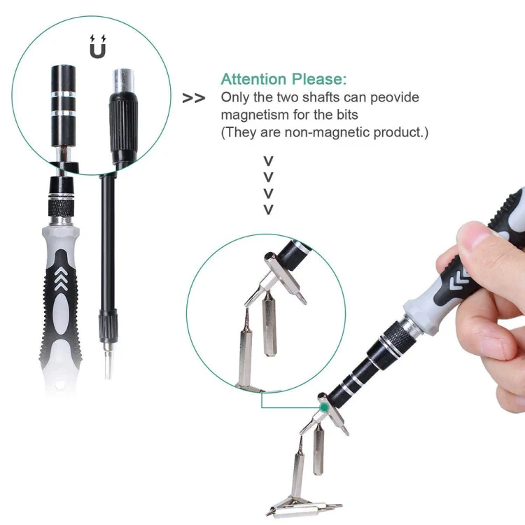 115 in 1 Precision Screw Driver Mobile Phone Computer Disassembly Maintenance Tool Set(Black) - Image 6