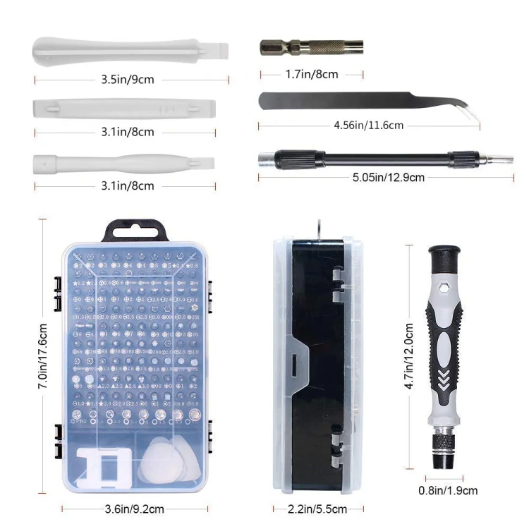 115 in 1 Precision Screw Driver Mobile Phone Computer Disassembly Maintenance Tool Set(Yellow) - Image 5